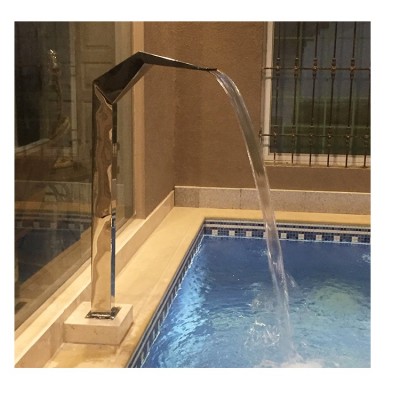 Hot sale Stainless steel spa equipment garden waterfall outdoor swimming pool fountain