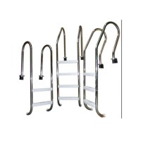 Factory supply swimming pool stainless steel safety handrail step ladder